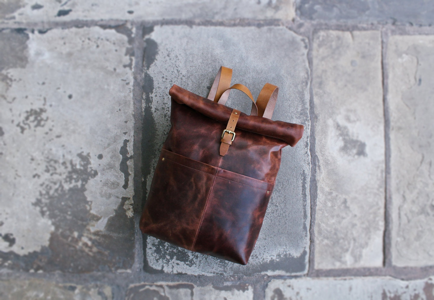 mens backpack leather